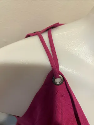 Free People Fuchsia V-Neck Draped Ring-Shoulder Camisole thumbnail 7