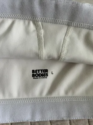 Better bodies, bandeau sport bra white large thumbnail 5