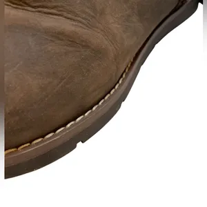 ED HARDY Brown Leather Faux Fur Lined Buckle Trim Snow Boots - Size 9 thumbnail 8