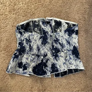 Lulus Poplin Strapless Top thumbnail 5