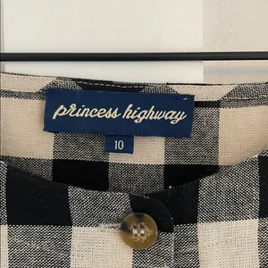 MODCLOTH x PRINCESS HIGHWAY Isabelle Dress Gingham Plaid Cotton Linen Size 10 thumbnail 11