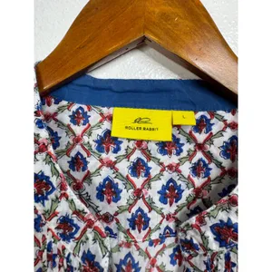 Roller Rabbit Cotton‎ V Neck Top Size Large thumbnail 4