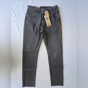 Levi's 501 Skinny High Rise Fitted Through Hip And‎ Thigh Size 26x28 thumbnail 15