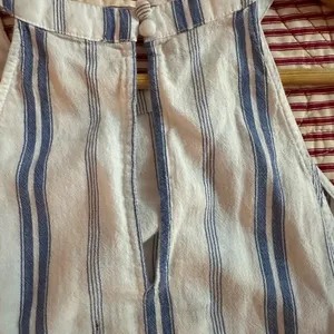 Abercrombie & Fitch Cream Sleeveless Embellished Tank Top thumbnail 4