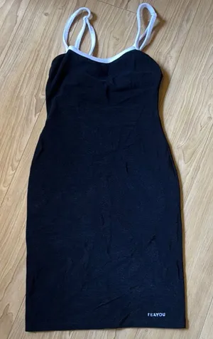Black Dress with White Trim thumbnail 1