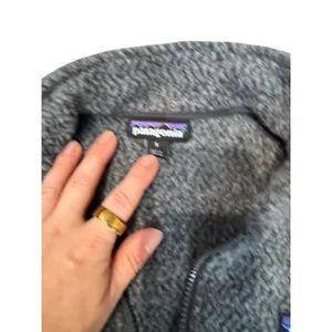 Patagonia Womens Woolyester Fleece 1/4 Zip Pullover Forge Grey 26950 thumbnail 4