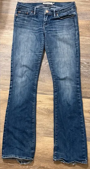 Abercrombie & Fitch Blue Flare Jeans Mid Rise Y2K 2000s Women’s 2R thumbnail 1
