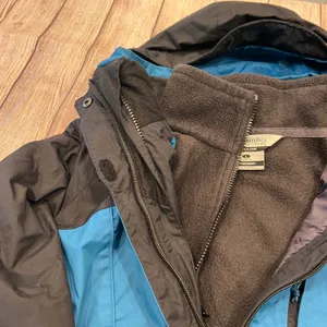 Columbia Interchange 3-in-1 Jacket Womens Large Blue Black Fleece Liner XL7628 thumbnail 4