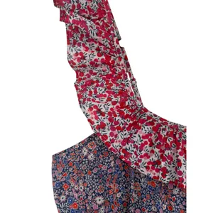 J.Crew Womens Liberty‎ Floral Mixed Print Tiered Ruffle Midi Dress Size Large thumbnail 12