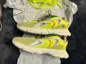 Lacoste x yellow trainers #sneakers #collab Pre-owned used once thumbnail 2