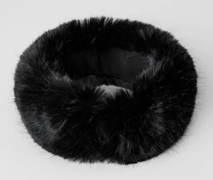 Alo Yoga Opulent Faux Fur Wintersun Headband Black thumbnail 1