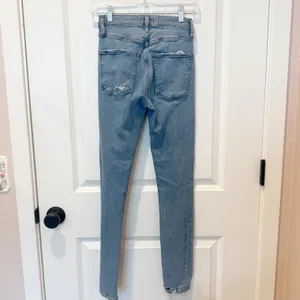 Agolde Womens Denim High Waist Jeans Sz 25 Stretch Comfort Chewed Hem Distress thumbnail 3