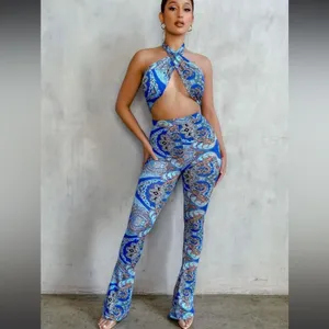 White Fox Paisley blue set thumbnail 4