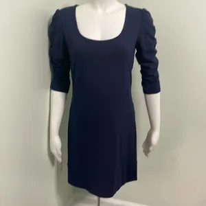 AMANDA UPRICHARD Shift Dress Womens Navy Blue Medium thumbnail 3