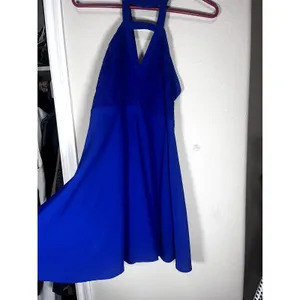 Lulus All My Daydreams blue skater dress‎ sleeveless Lace bodice sz S thumbnail 4