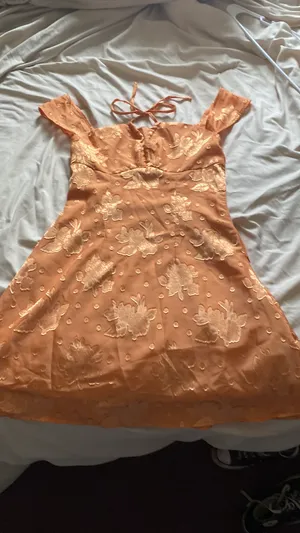 Cider dress orange floral thumbnail 4