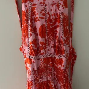 Anthropologie NWT Abel The Label ATL Rumi Candy Florals‎ Maxi Dress Halter Pink Orange S thumbnail 13