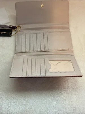 bebe Logo-Print Clutch Wallet - Plum thumbnail 4