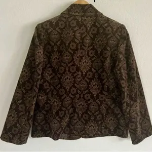 Willi Smith Vintage Floral Tapestry Corduroy Blazer thumbnail 2