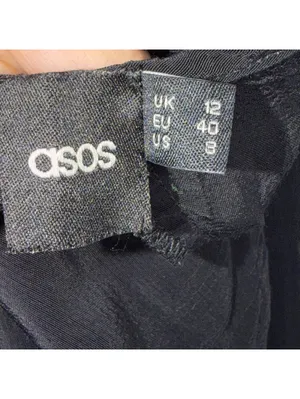 ASOS Black Strappy Swing Dress Size 8 thumbnail 7