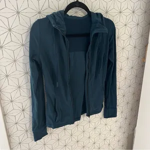 Lululemon Nulu Teal Hoodie *broken zipper thumbnail 2