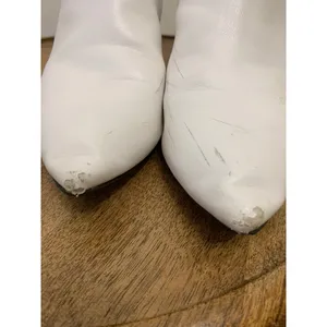 SHEIN Women's White‎ Ankle Booties Size 10 Block Heel Casual thumbnail 3