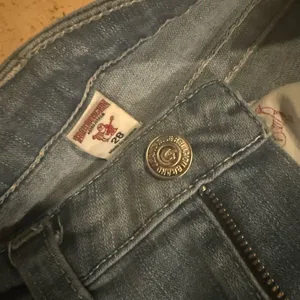 vintage True Religion Blue SkinnyJeans 28 lowrise ankle skny string crystal thumbnail 5