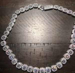 Make a statement with this iced-out cushion-cut tennis necklace, featuring rows of brilliant, sparkling stones set in a classic tennis-chain design. The cushion-shaped stones give it a bold, clean look while creating plenty of shine from every angle. ✨ Features: * 💎 Cushion-cut stone design * ❄️ Fully iced-out, high-shine appearance * 🔗 Classic tennis necklace style * ✨ Eye-catching sparkle in natural and flash lighting * 👑 Bold luxury-inspired look * 🖤 Great for everyday wear, going out, parties, photoshoots, or stacking with other chains * 🎁 Makes a great gift for anyone who loves statement jewelry thumbnail 3