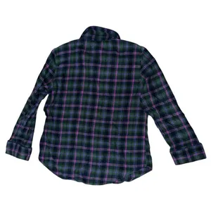 Ralph Lauren Women’s Size M Purple Green Plaid 2 Piece Logo Crest Pocket Pajamas thumbnail 3