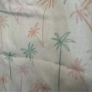 NWOT: Gorjana Palm Tree Print Canvas Tote Bag thumbnail 6