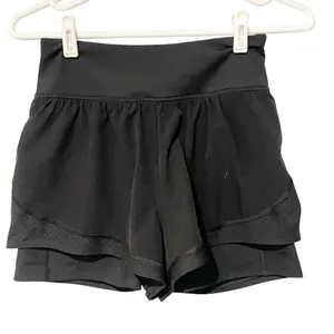 Spanx Small Get Moving Athletic Shorts‎ Black Built In Short Liner Stretch thumbnail 1