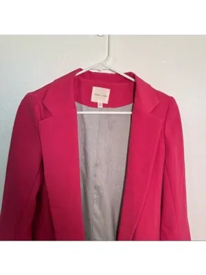 Silence + Noise Urban Outfitters Women's Size Small Boyfriend Blazer Open Pink thumbnail 3