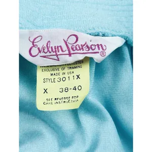 Vintage‎ Evelyn Pearson Womens Blue Teal Robe 70s Loungewear Nightgown Housecoat thumbnail 4