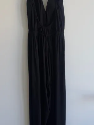 Rachel Pally Revolve Exclusive Black Modal Halter Wide Leg Jumpsuit XS thumbnail 6