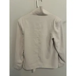 Quince Open Front Blazer Beige Size Small Minimalist Career Chic Sleek Business thumbnail 2