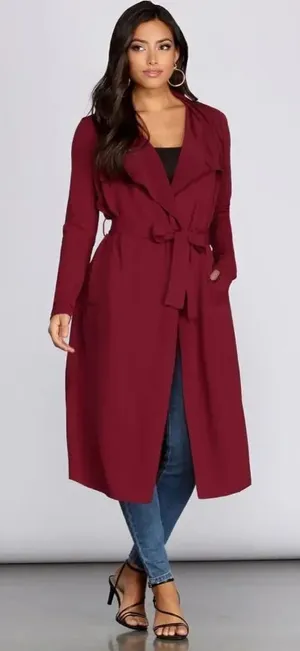 Windsor trench duster jacket size medium thumbnail 1