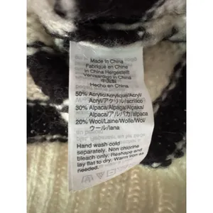 Madewell Ballon Sleeve Pullover Striped Sweater Size Small Alpaca Wool thumbnail 7