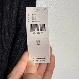 Anthropologie Maeve Black Ribbed Flare Leggings Sz M NWT thumbnail 8