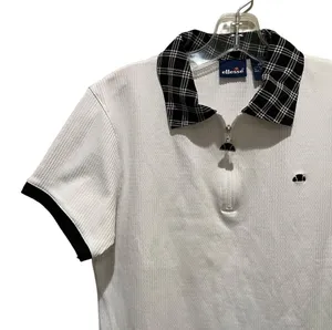 Ellesse Short Sleeve Polo Tee Shirt Golf Tennis White Size Medium thumbnail 3