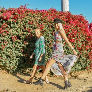 Rachel Roy purple lavender floral garden party ruffle maxi dress thumbnail 6