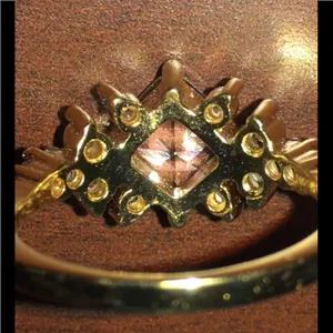 White Topaz ring in 14kt gold over sterling silver thumbnail 3