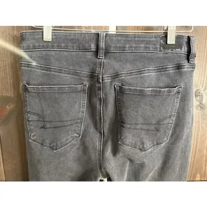 American Eagle High Rise Dream Stretch Black Jeggings Womens Size 10 Regular‎ thumbnail 4