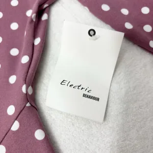 Electric Behavior Dusty Rose Polka Dot Long Sleeve Top size M‎ thumbnail 6