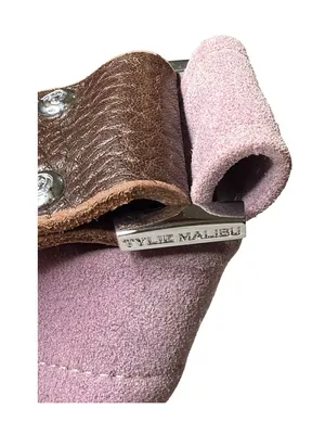 Deadstock: new Tylie Malibu ᪣ Utility Suede Hobo Bag ᪣ Crystal Strap ᪣ Lilac Y2K thumbnail 14