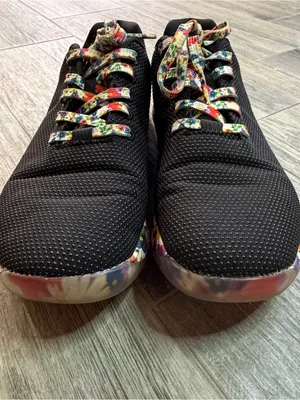 NOBULL Black/Floral Colorful Cross Trainer Training Shoes. Men's 10.5 Women's 12 thumbnail 2