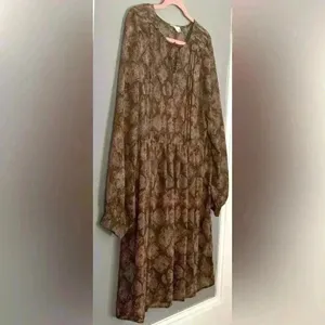 Sandy & Sid Snake Print Long Sleeve Women's Dress (448) thumbnail 4