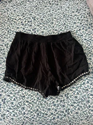 Bohemian black women’s shorts thumbnail 3