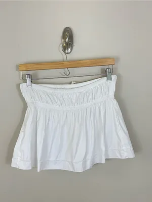 Reformation Rowen Strapless Front‎ Ties Crop Top White Size M thumbnail 6