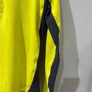 L.L. Bean Women’s M Medium Shirt Sweater Neon Green‎ Yellow Gray Activewear M thumbnail 3