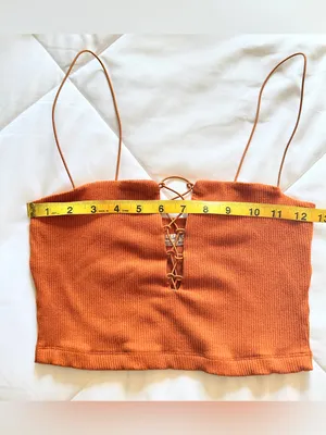 Intimately by Free People Lola Lace Up Crop Top – Copper – S thumbnail 7